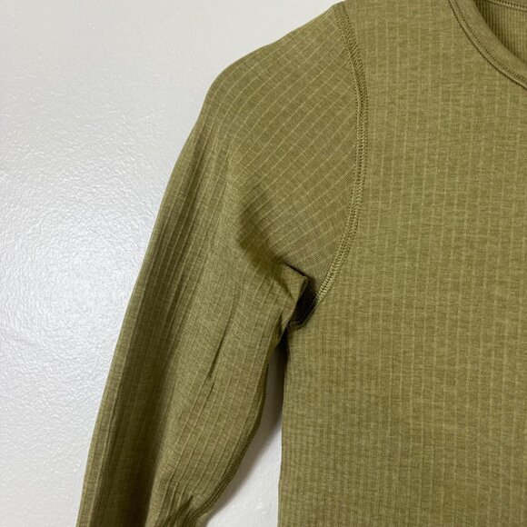 Lululemon Athletic Ebb To Street Long Sleeve Shirt Bronzed Green Women’s Size 4 - Picture 4 of 8